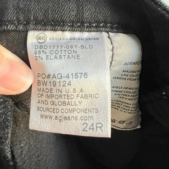 AG Adriano Goldschmied Farrah Skinny Ankle Jeans Women's 24 Distressed Mid Rise - Picture 7 of 7